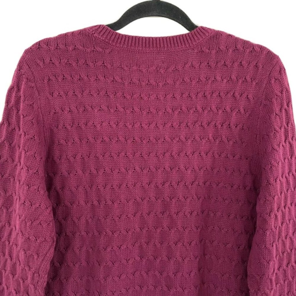 ⛔️SOLD⛔️ CROFT & BARROW Cable Knit Sweater Sz XL - Picture 8 of 13